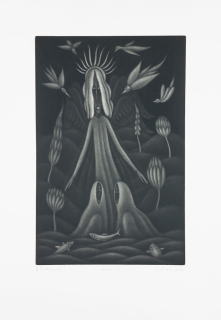 Hísek Jan – Genesis II., mezzotinta, 2010