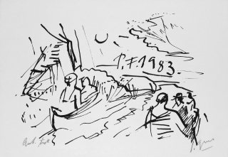 Grus Jaroslav – P. F. 1983, serigrafie, 1982
