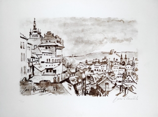 Slavíček Jan – Praha, litografie, 1965