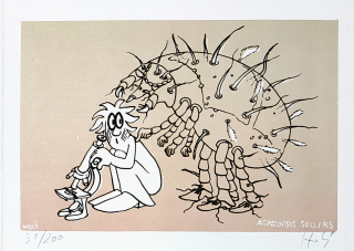 Holý Stanislav – PF 1980 Karel Samšiňák, litografie s podtiskem, č. 31/200, 1979