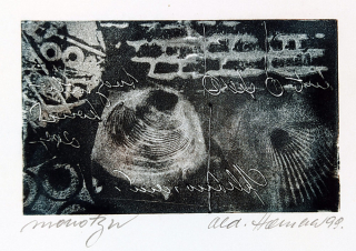 Hamera Oldřich – Bez názvu, vrstvený monotyp, 1999