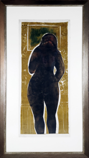 Emler František – Žena krajina, monotyp, autorský tisk, ca 1960
