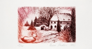 Poustková Anna – Bez názvu, lept, 1993