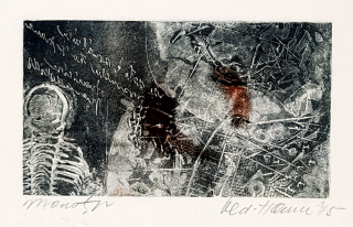 Hamera Oldřich – Bez názvu, monotyp, 1975