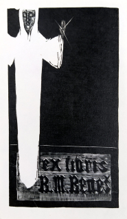 Váchal Josef – Ex libris B. M. Beneš, původní dřevoryt, 1911