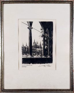 Vaic Josef – Praha, Pražský hrad, původní lept, ca 1930
