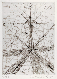 Hudeček František – Křižovatky, suchá jehla, 1944