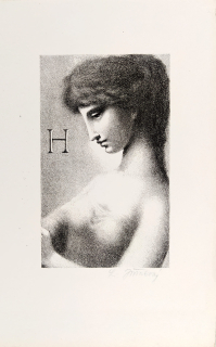 Jiřincová Ludmila – Dívka, původní litografie, 1945