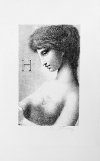 Jiřincová Ludmila – Dívka H., původní litografie, 1945
