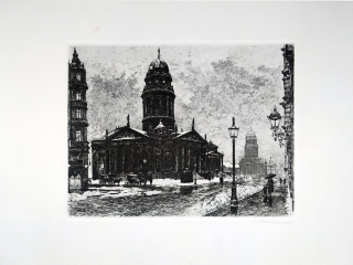 Buchholz Max – Berlín Gendamenmarkt, původní lept, ca 1920