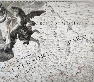 Müllerova velká mapa Čech – II. sekce, Johann Christoph Müller, mědiryt, 1722