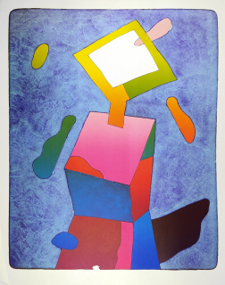 Lamr Aleš – Apoštol, barevná litografie, 1991