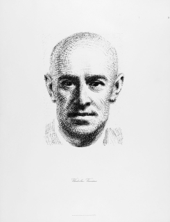 Kaplický Josef – Vladislav Vančura, z alba České hlavy, litografie, 1949