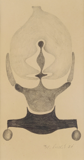 Preclík Vladimír – Bez názvu, původní kresba tužkou, 1971