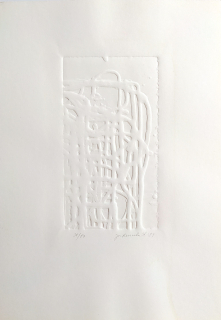 Ruszelák Josef – Labyrint, reliéfní tisk, 1989