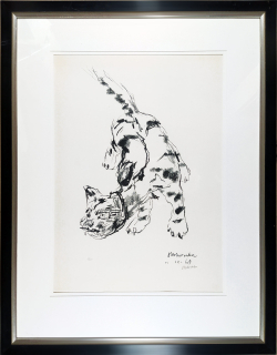 Kokoschka Oskar – Tigerkatze, původní litografie, 1969