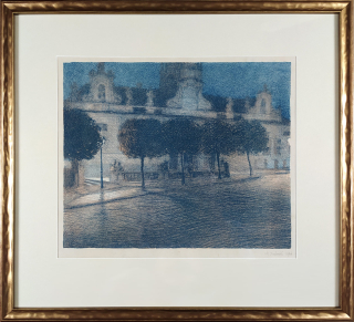 Jiránek Miloš – Pražská Loreta, původní barevná litografie, 1906