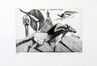 Vavrová Katarína – Ex libris Knihkupectví Pegas, původní lept, autorský tisk, nedatováno