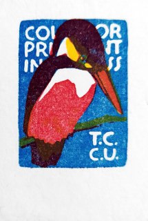 Preissig Vojtěch – Ex libris, barevný dřevoryt, 1927