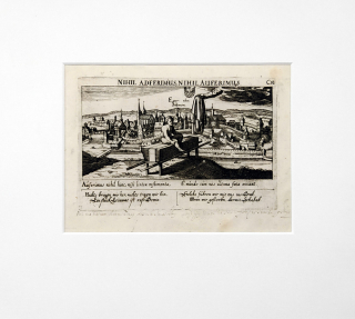 Cheb – Meissner Daniel, původní mědiryt, veduta, 1678