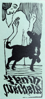 Váchal Josef – Z knih J. Váchala, původní dřevoryt, ca 1920