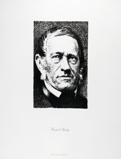 Kaplický Josef – František Palacký, z alba České hlavy, litografie, 1949