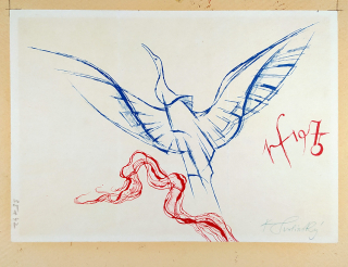 Svolinský Karel – P. F. 1975, barevná litografie, 1974