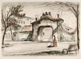 Michal Rastislav – Sovovy mlýny, Kampa, barevná litografie, ca 1970