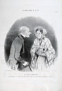 Daumier Honoré – Krásné dny života. Nové poznání, N° 88, původní litografie, ca 1840