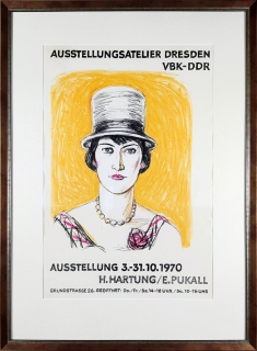 Hartung Helmut – Plakát k výstavě Helmuta Hartunga a Egona Pukalla 1970, litografie
