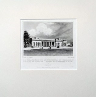 Teplice – J. G. Poppel, C. Würbs, původní oceloryt, 1845