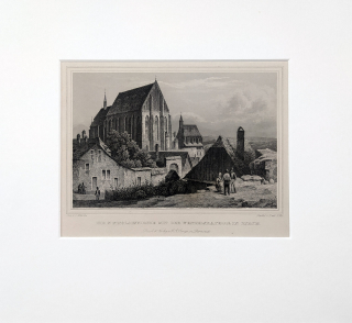 Znojmo – Carl Würbs, Emil Höfer, původní oceloryt, 1840