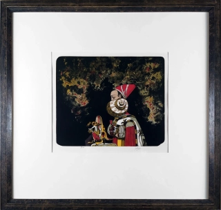 Liesler Josef – Bez názvu, původní barevná litografie, 1985