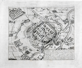 Plzeň – obléhání města ve dnech 11. až 21. listopadu 1618, Georg Keller, lept, 1627