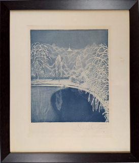 Teschner Richard – Doznění, původní akvatinta, 1915