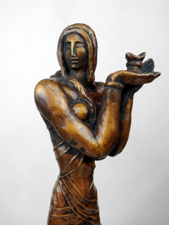 Horejc Jaroslav – Luna, patinovaná sádra, ca 1920