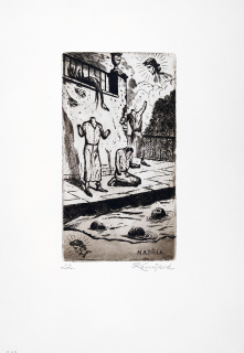 Konůpek Jan – Naděje, původní lept, ca 1920