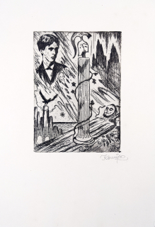 Konůpek Jan – Fantasie, původní lept, 1931