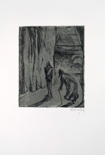 Konůpek Jan – Hamlet a Polonius, původní lept, 1925
