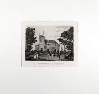 Praha – Místodržitelský letohrádek ve Stromovce, C. Würbs, původní oceloryt, 1836