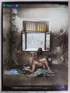 Saudek Jan – Unconditional Lowers, kolorovaná autorská fotografie, 1979