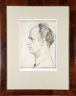 Orlik Emil – Portrét Wilhelma Furthwänglera, původní lept a suchá jehla, 1928