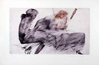 Demel Karel – Vivaldi La Notte Women, barevný lept, 1987