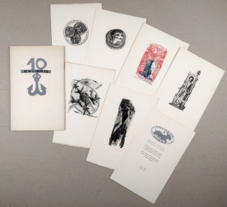 Lukavský Jaroslav – Exotická Ex libris, 10 Ex libris, 1957
