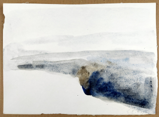 Brodská Eva – Nebe, malba akvarelem, 2021