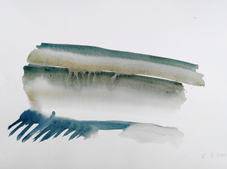 Brodská Eva – Moře, malba akvarelem, 2001