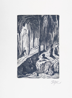 Konůpek Jan – Ugolino, Dante Alighieri, původní lept, 1940