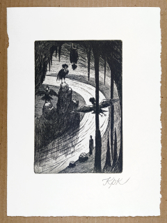 Konůpek Jan – Ugolino, Dante Alighieri, původní lept, 1940