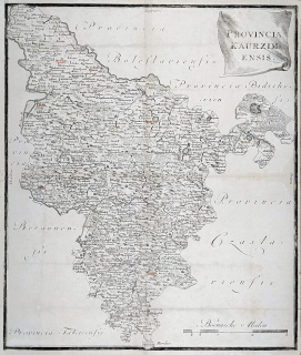 Kouřimský kraj –  Johann Christoph Winkler, původní mědiryt, 1760