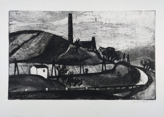 Kabátová-Táborská Zdenka – Cesta, lept a akvatinta, 1963